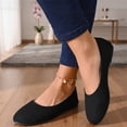 thumbnail image 6 of Flat Shoes for Women 2026 Casual Pointed Toe Slip On Ballet Flats Ballerina Womens Casual Shoes Comfortable Walking Shoes Slip On Shoes Women Business Soft Walking Shoes Comfort Dressy Flats Black 36, 6 of 6