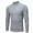 Gray, variant on Mgmyaa Men's Stretch Mock Neck Long Sleeve T-Shirt Thermal Base Layer Slim Fit Pullover Undershirt Casual Wear