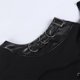thumbnail image 5 of Blusa sin mangas con capucha para hombre, estilo punk, color liso, con parches, sin mangas, con capucha, 5 of 8