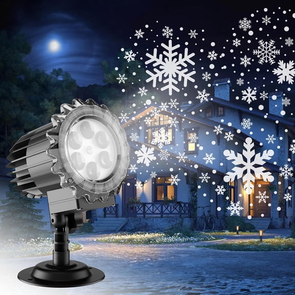 Christmas Projector Lights Outdoor Waterproof,15W Brighter HD Ocean Wave Effect,12 Slides 96 No Fade Pictures for Thanksgiving,New Year LED Projector Decoration