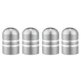 thumbnail image 7 of Motoforti Universal Tire Valve Stem Caps Car Accessories Aluminum Alloy Silver Tone 4 Pcs, 7 of 7