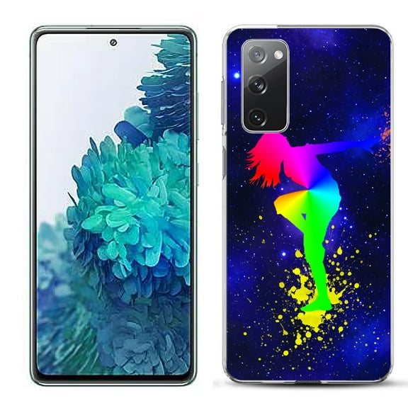 Slim-Fit Gel TPU Phone Case for Samsung Galaxy S20 FE 5G Fan Edition, by OneToughShield ® - Cosmos Dance