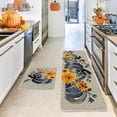 thumbnail image 2 of NSESSHome Fall Kitchen Rug Set of 2, Welcome Pumpkin Kitchen Rugs Mat, Autumn Thanksgiving Washable Non Slip Absorbent Indoor Floor Decor Mats 23.62"x 15.74"+47.24"x 15.74", 2 of 6