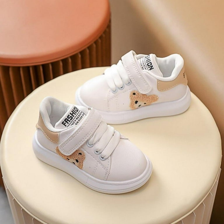 Baozhu Children White Casual Sneakers Shoes Spring Autumn Kids