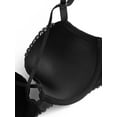 thumbnail image 5 of Deyllo Women's Push Up Bra Sexy Lace Plunge Padded Underwire Bra, Black 38C, 5 of 7