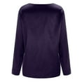 thumbnail image 4 of Blouses for Women Satin Shirt Soft Solid Temperament Silky V Neck Button Down Shirts Casual Tops, 4 of 8