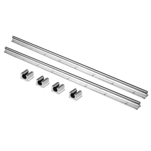 2pcs SBR12‑800mm 12MM Linear Bearing Rail Slide Guide Shaft 4pcs SBR12UU Blocks