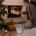 thumbnail image 3 of Cubo de ceniza galvanizado WeiWei con asa para uso en interiores y exteriores, 3 of 6