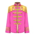 thumbnail image 6 of Aislor Kids Boys Girls Hippie Disco Long Sleeve Tassels 1960s British Pop-Star Jacket Pink 8, 6 of 7