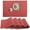 Red, variant on Placemats Set of 4 Washable Indoor/ Outdoor Viny, Place Mats for Dining Table Durable PVC Weave Table Mats (Linen)