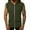 Army Green, variant on ameIAEA Mens Sleeveless Hooded Sweatshirt Zip Up Workout Tank Tops Lightweight Athletic Shirt with Pocket