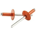 thumbnail image 1 of Allstar Performance ALL18179 Large Head Aluminum Rivet, Orange - Pack of 250, 1 of 1