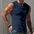 thumbnail image 2 of Men's Sleeveless Tank Tops Crewneck Solid Loose Fit Workout T Shirts Fitness Vest Athletic Shirts, 2 of 7