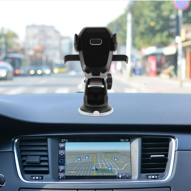 BESTYASH Caméra de Tableau de Bord de Voiture Support à Ventouse 1ensemble Adaptateur à Ventouse Dashcam Abs Noir Forme Carrée Multifonctionnel Conduite