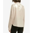 thumbnail image 2 of DKNY Womens Metallic Mock Neck Top, 2 of 2