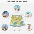 thumbnail image 6 of FORMRS Boys Swim Trunks Quick Dry Mesh Liner Boardshorts Sizes XS-XL, Yellow Mountains, 6 of 7