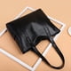 thumbnail image 4 of Bolso de hombro de cuero PU para uso diario Cartera de Likrtyny  mano de gran capacidad Color sólido a la moda para otoño, 4 of 9