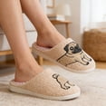 thumbnail image 2 of BERANMEY Cute Animal Slippers for Women Perfect Soft Plush Comfy Warm Slip-On Womens Slippers Indoor Fluffy House Slippers for Women and Men Non-slip Fuzzy Flat Slides, 2 of 9