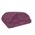 thumbnail image 1 of Purple Hippie Foot Rest, Pattern of Traditional Eastern Motifs Inspired by the Paisley Design, Non-Slip Backing Adjustable Ergonomic Memory Foam Leg Support for Office, Purple Multicolor, by Ambesonne, 1 of 5