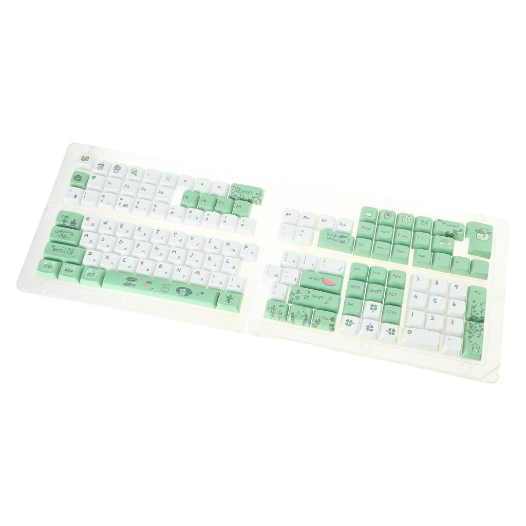 Russian Keycaps XDA/OEM Profile PBT Keycaps Set for MX Switches, 61/64/68/75/87/98/104/108 Mechanical Keyboards