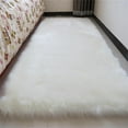 thumbnail image 2 of Alfombrilla para Bebé, Cojín para Silla, Decoración de Piso de Poliéster para Hotel Casero 40 * 90 Cm Blanco Macarena Alfombra de área shaggy, 2 of 8