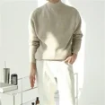 thumbnail image 3 of Suéter de punto para hombre, cuello alto, ropa lisa para hombre, jerseys de color liso, sudadera lisa de medio cuello, moda 2024, Sheap Fun T, 3 of 5