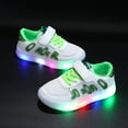thumbnail image 2 of Linfrsh Boys Girls Sneakers Luminous Children Sport Light Up Shoes Kids Girl Shoe Toddler Running Shoes Green,8.5, 2 of 6