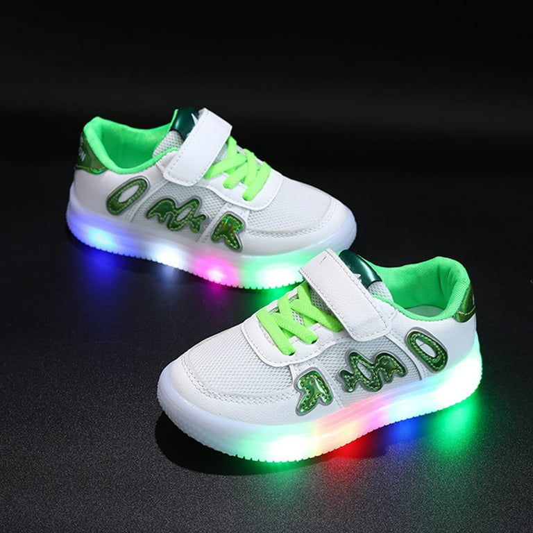 Linfrsh Toddler Shoes Boys Girls Light Up Shoes LED Flashing