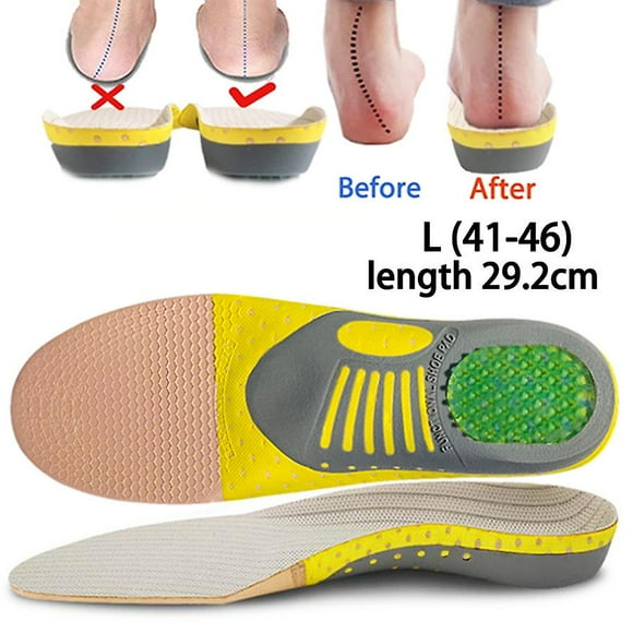 Plantillas ortopédicas para pies planos, almohadillas para la suela del calzado, almohadillas de soporte para el arco