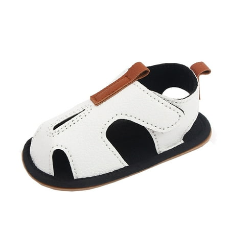 

Toddler Kids Solid Color Girls First Walking Leisure Shoes Open Toe Leisure Shoes Sandals