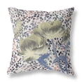 thumbnail image 3 of Three Roses with Butterfly Indoor/Outdoor Pillow in Muted Yellow Blue Peach 20x20, 3 of 5