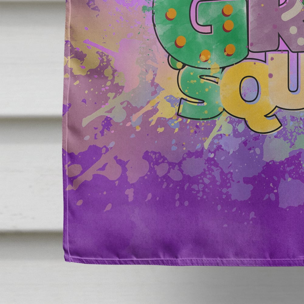 Mardi Gras Squad Flag Canvas House Size 28 in x 40 in