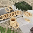thumbnail image 3 of 100PCS Natural Wood Rings for Crafts 55mm Lace Rings Solid Wood Rings for DIY Crafts, Connectors Jewelry Making,100 * Wood ring, 3 of 7
