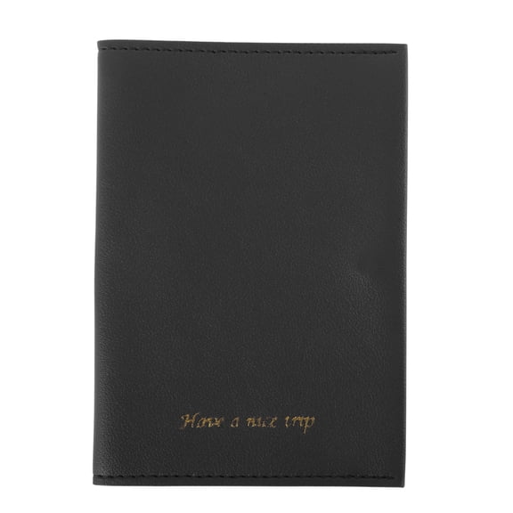 Unique Bargains 1 Pc Passport Holder Multiple Card Slots Passport Sleeve Black