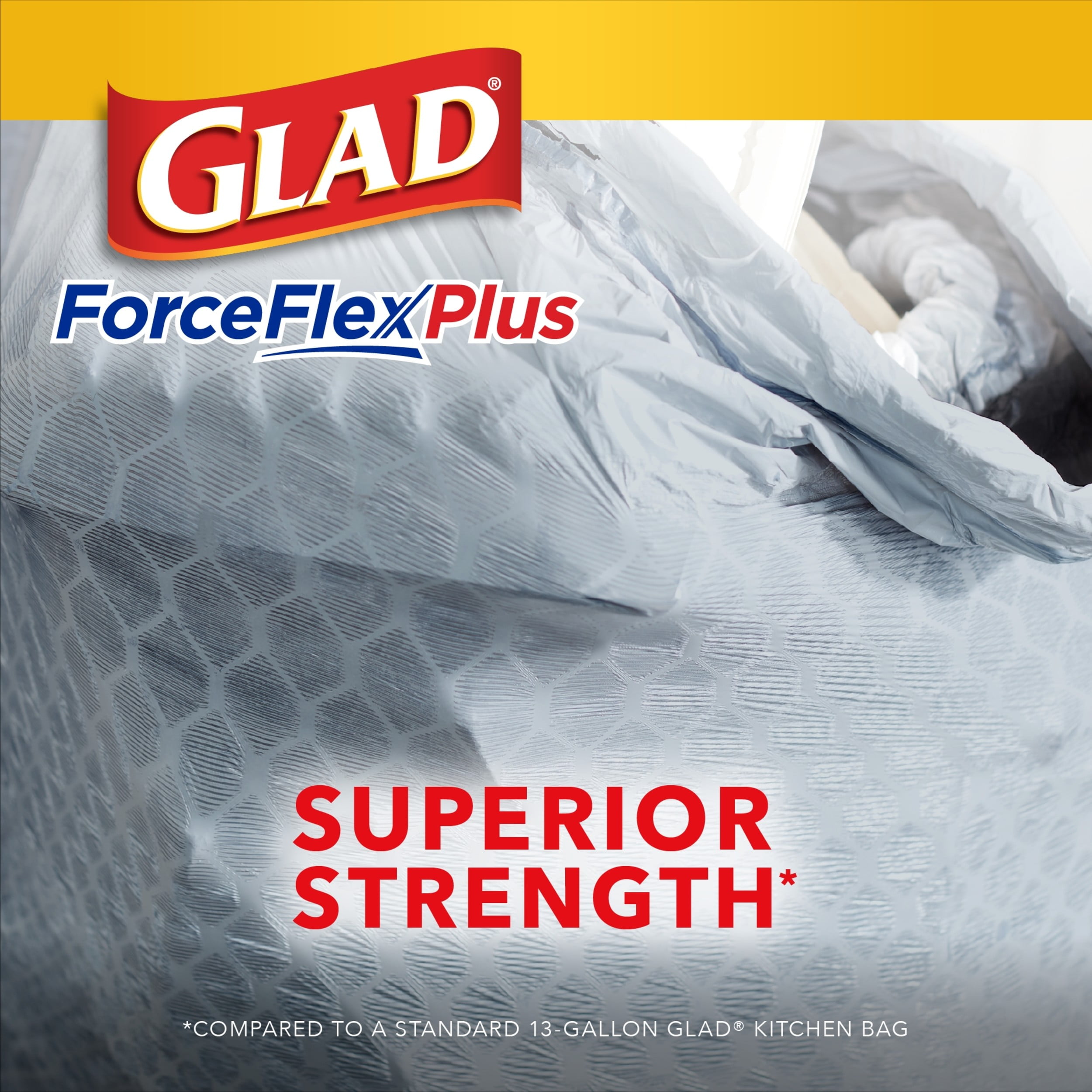 Save on Glad Clorox ForceFlex Plus Tall Kitchen Bags Mountain Air