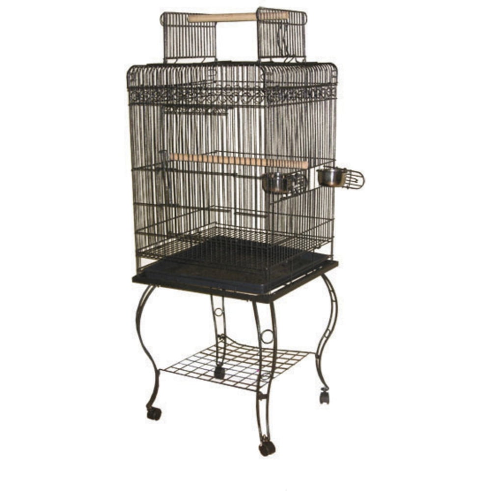 A and E Cage Co. Opening Playtop Bird CagePlatinum