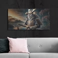 thumbnail image 6 of Luxe Metal Art 'Cat Samurai' by Rey Klimt Metal Wall Art, 48" x 24", 6 of 9