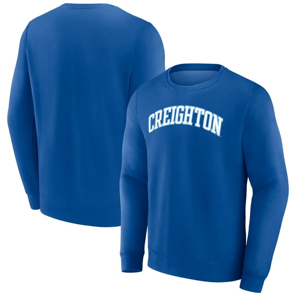 Men's Royal Creighton Bluejays Short Name Fleece Pullover Sweatshirt