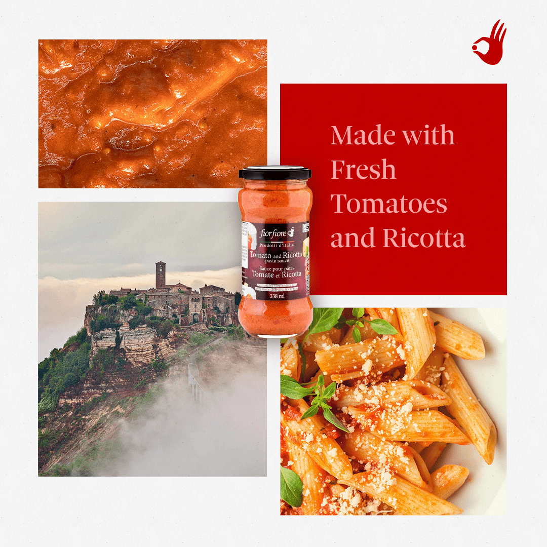 Fiorfiore Tomato and Ricotta Pasta Sauce 338ML