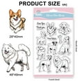 thumbnail image 6 of Custom PVC Plastic Clear Stamps Dog 160x110x3mm, 6 of 8