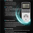 thumbnail image 2 of justharion Temperature Control Timer Socket Digital Electrical Timer Socket Convenient Timer Switch Socket, 2 of 8