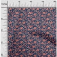 thumbnail image 2 of oneOone Polyester Spandex Navy Blue Fabric Floral Sewing Craft Projects Fabric Prints By Yard 56 Inch Wide, 2 of 5
