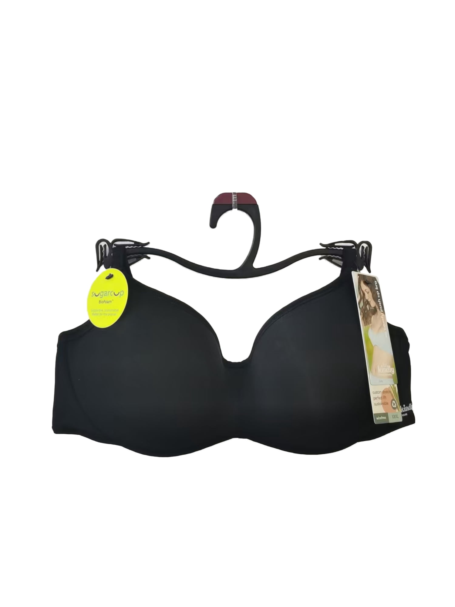 Kindly Yours Women’s So Comfy Wire-Free Balconette Push Up Bra, Sizes S-XXXL