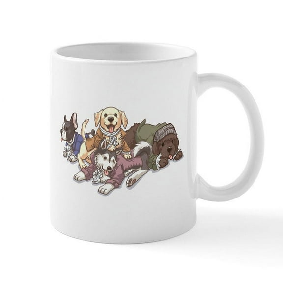 CafePress - Hamilton Musical X Dogs Mugs - 11 oz Ceramic Mug - Novelty Coffee Tea Cup