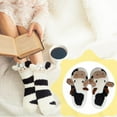 thumbnail image 5 of Women Fuzzy Slippers Soft Cow Slippers Kawaii Slippers Cow Animal Slippers Cute Slippers 3D Animal Winter Warm Slipper Socks Non Skid House Slippers, 5 of 7