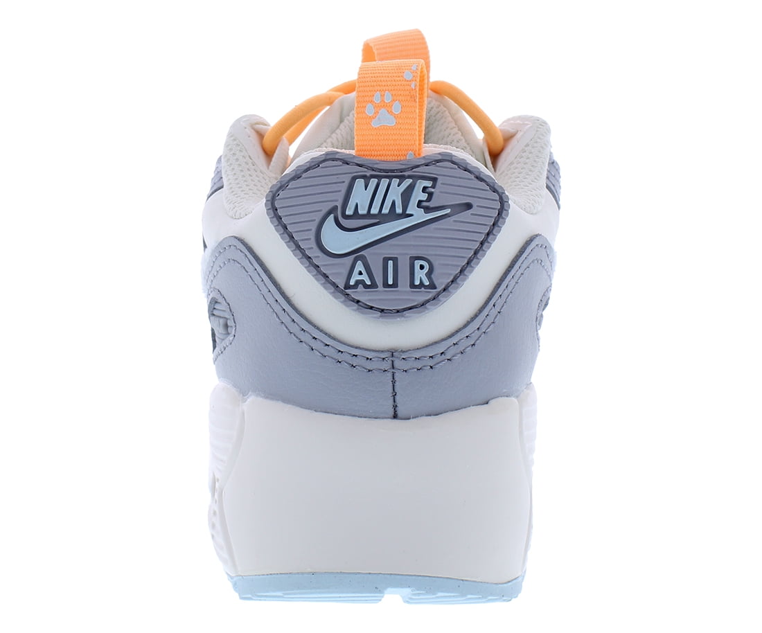 Nike Air Max 90 Toggle PS Boys Shoes Size 3, Color: Summit White/Glacier Blue