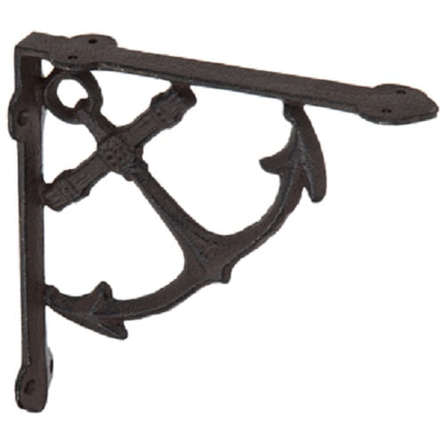 Anchor Metal Bracket Set of Set of 2 Shelf Brackets Cast Iron Metal