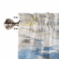 thumbnail image 5 of Kitchen Curtains 54 Inches length, Blue Yellow Beige Window Treatment Curtain Drapes, Retro Abstract Modern Art Painting Decorative Window Curtains for Bedroom Cafe, 52"x54", 2 Panels, 5 of 7