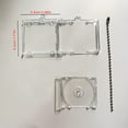 thumbnail image 3 of Tong Keychain Album Transparent Clear DVD Large Of DVD Jewelry Keychains Blank Music Compact Disc Holder Keychain Pendant, 3 of 4