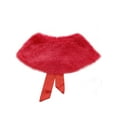thumbnail image 2 of YUUMIN Kids Girls Faux Fur Shoulder Cape Wedding Flower Dress Wraps Bolero Shrug Red One_Size, 2 of 6